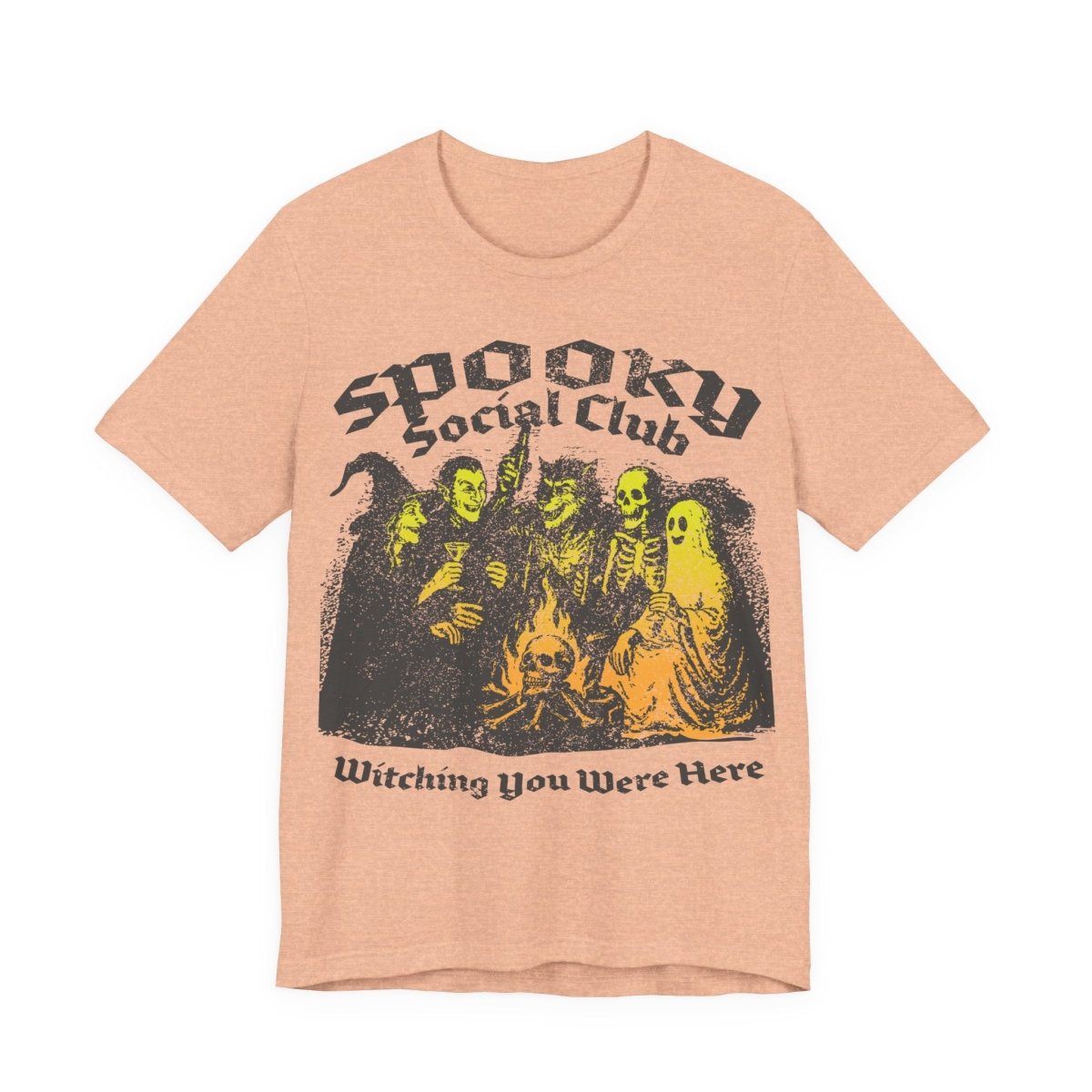 Spooky Social Club Firelight Halloween Summerween Premium T-Shirt