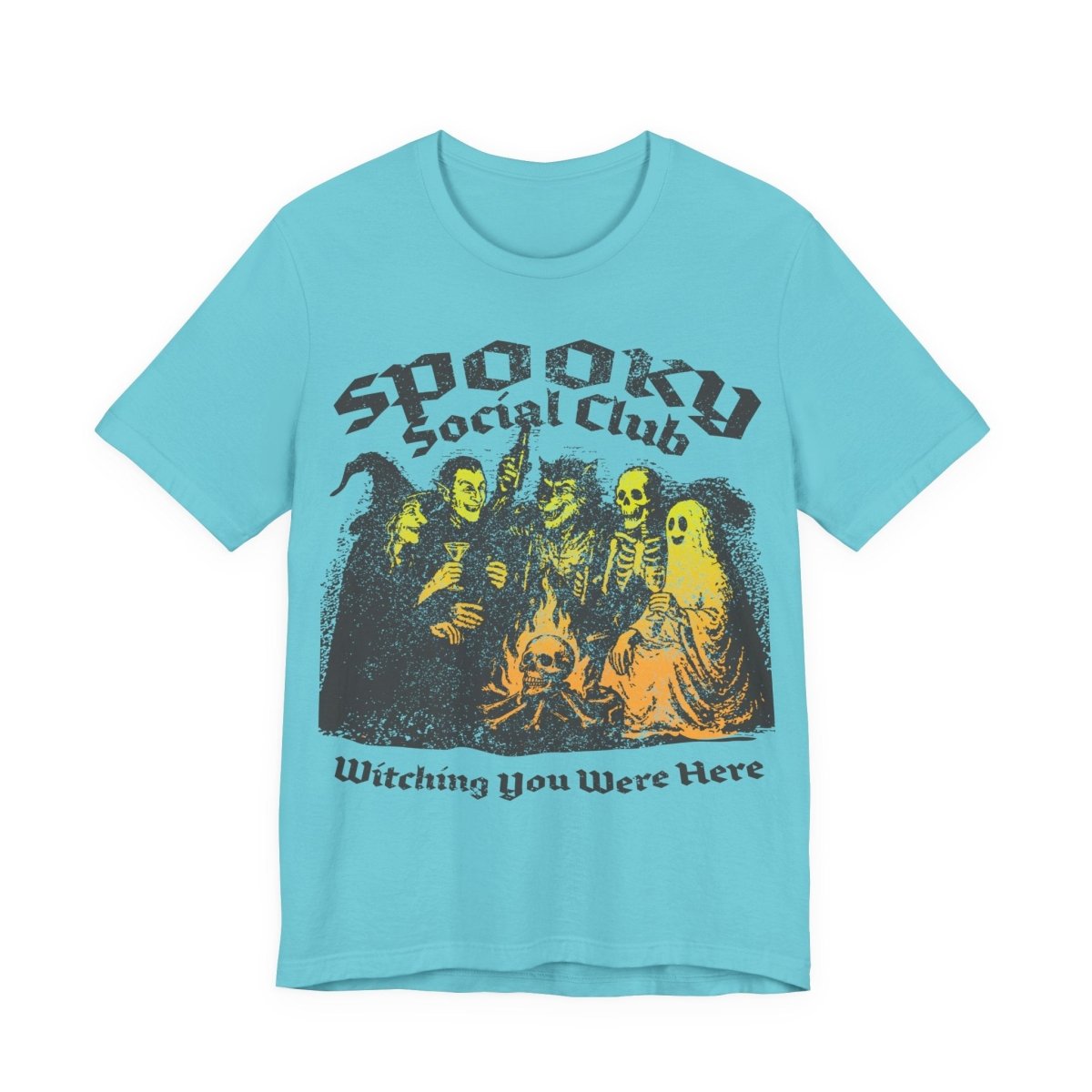 Spooky Social Club Firelight Halloween Summerween Premium T-Shirt