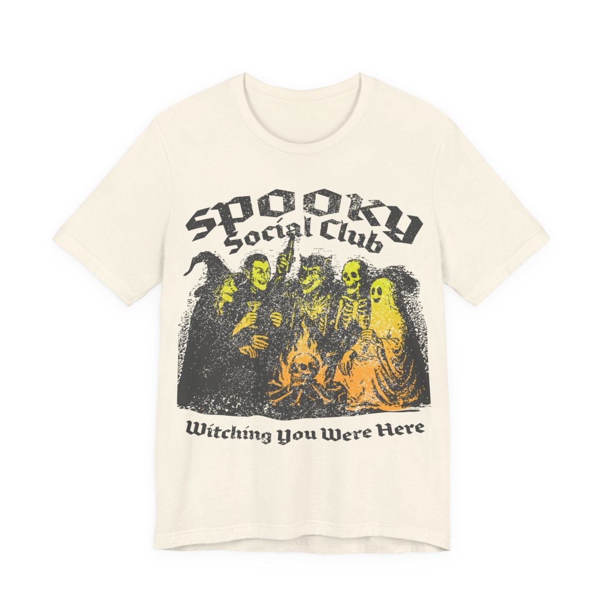 Spooky Social Club Firelight Halloween Summerween Premium T-Shirt