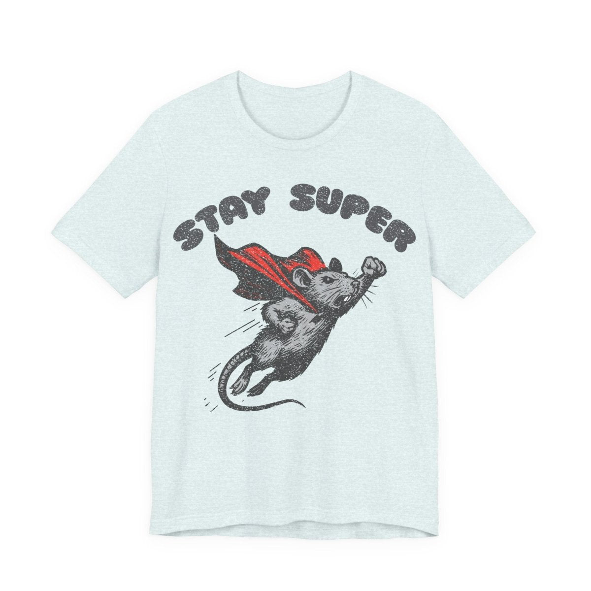 Stay Super Rat Premium T-Shirt, Funny Super Hero, Vintage Graphic Tee