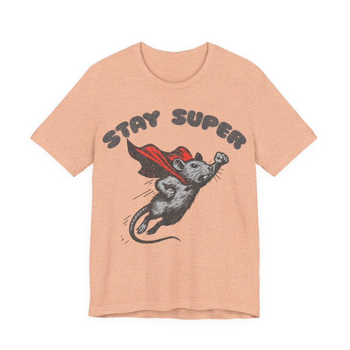 Stay Super Rat Premium T-Shirt, Funny Super Hero, Vintage Graphic Tee