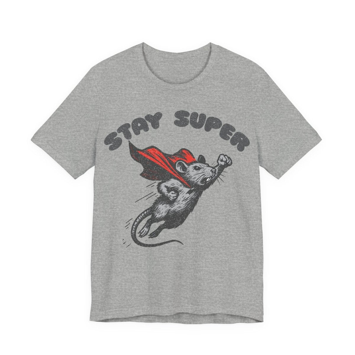 Stay Super Rat Premium T-Shirt, Funny Super Hero, Vintage Graphic Tee