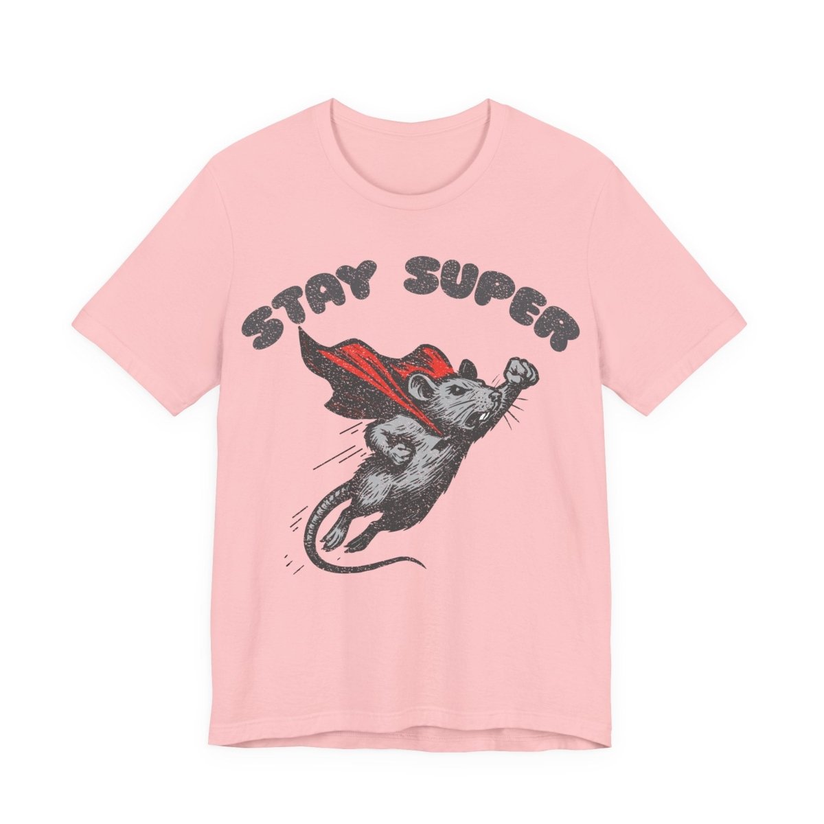 Stay Super Rat Premium T-Shirt, Funny Super Hero, Vintage Graphic Tee
