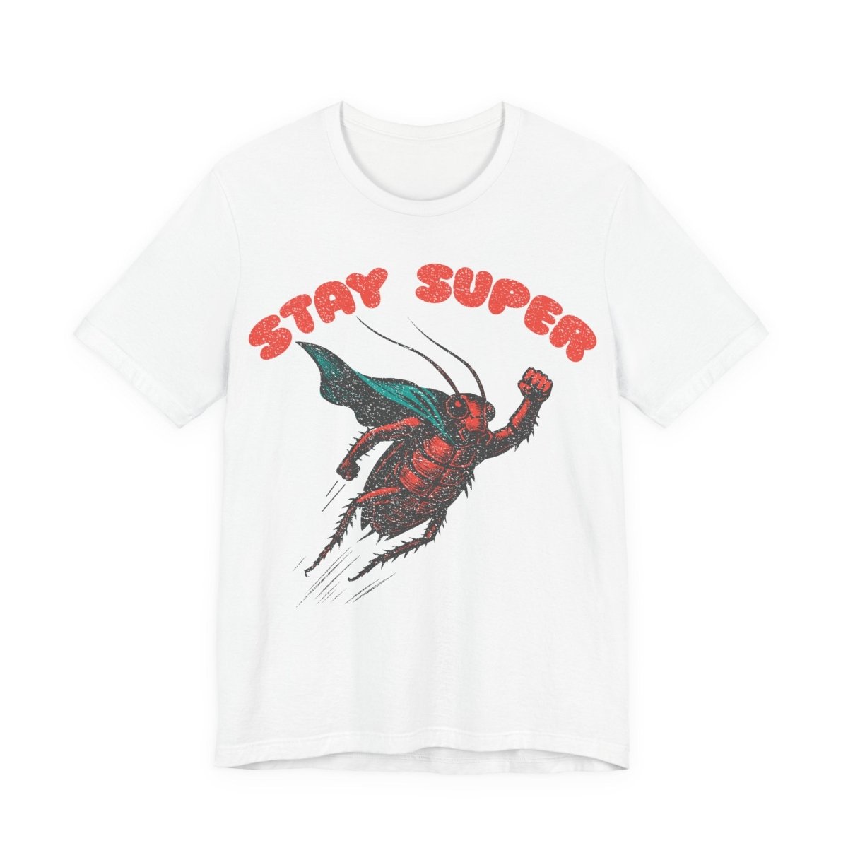 Stay Super Roach Premium T-Shirt, Funny Super Hero, Vintage Graphic Tee