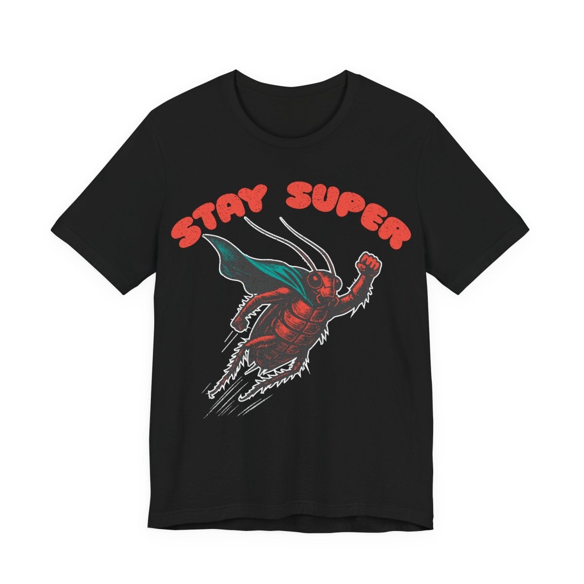 Stay Super Roach Premium T-Shirt, Funny Super Hero, Vintage Graphic Tee