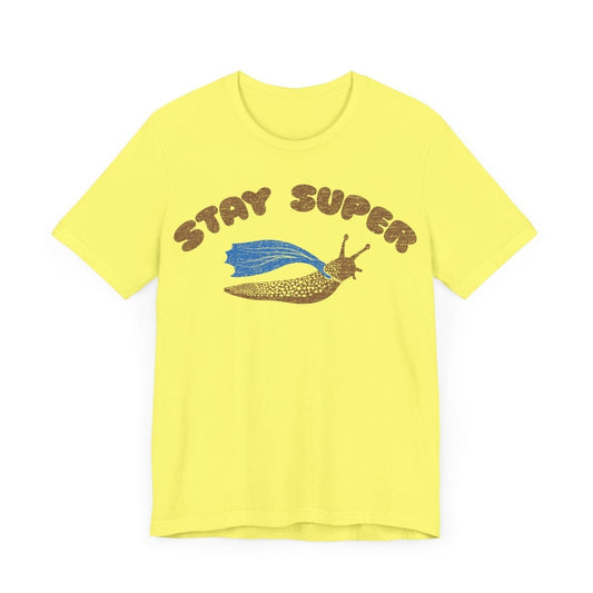 Stay Super Slug Premium T-Shirt, Funny Super Hero, Vintage Graphic Tee