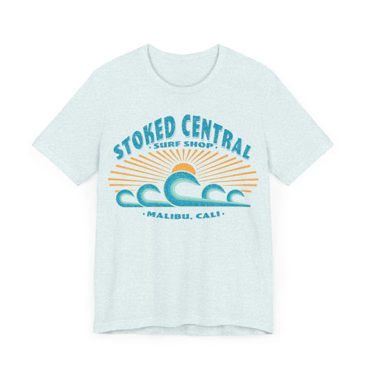 Stoked Central Surf Shop Stellar Waves Premium T-Shirt, Malibu, California