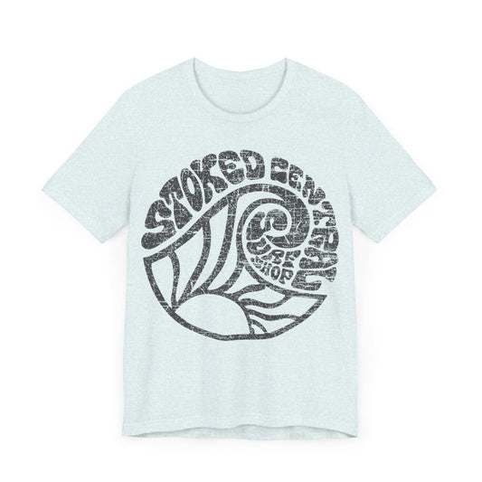 Stoked Central Surf Shop Sun Wave Premium T-Shirt, Malibu, California
