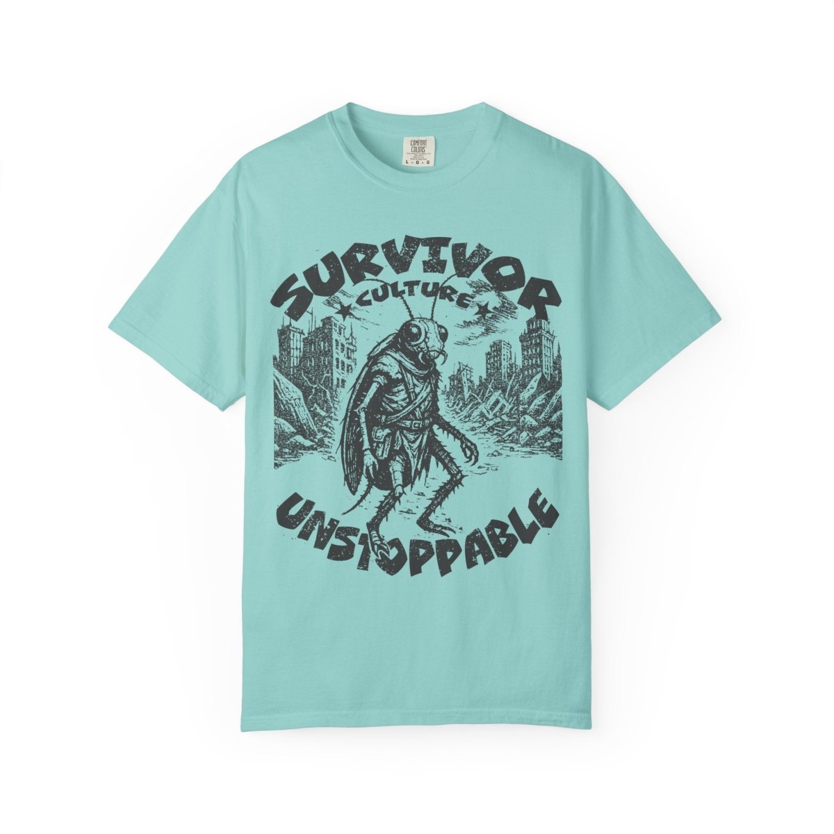 Survivor Culture Unstoppable Comfort Colors Relaxed Fit Softy Tee, Roach Respect