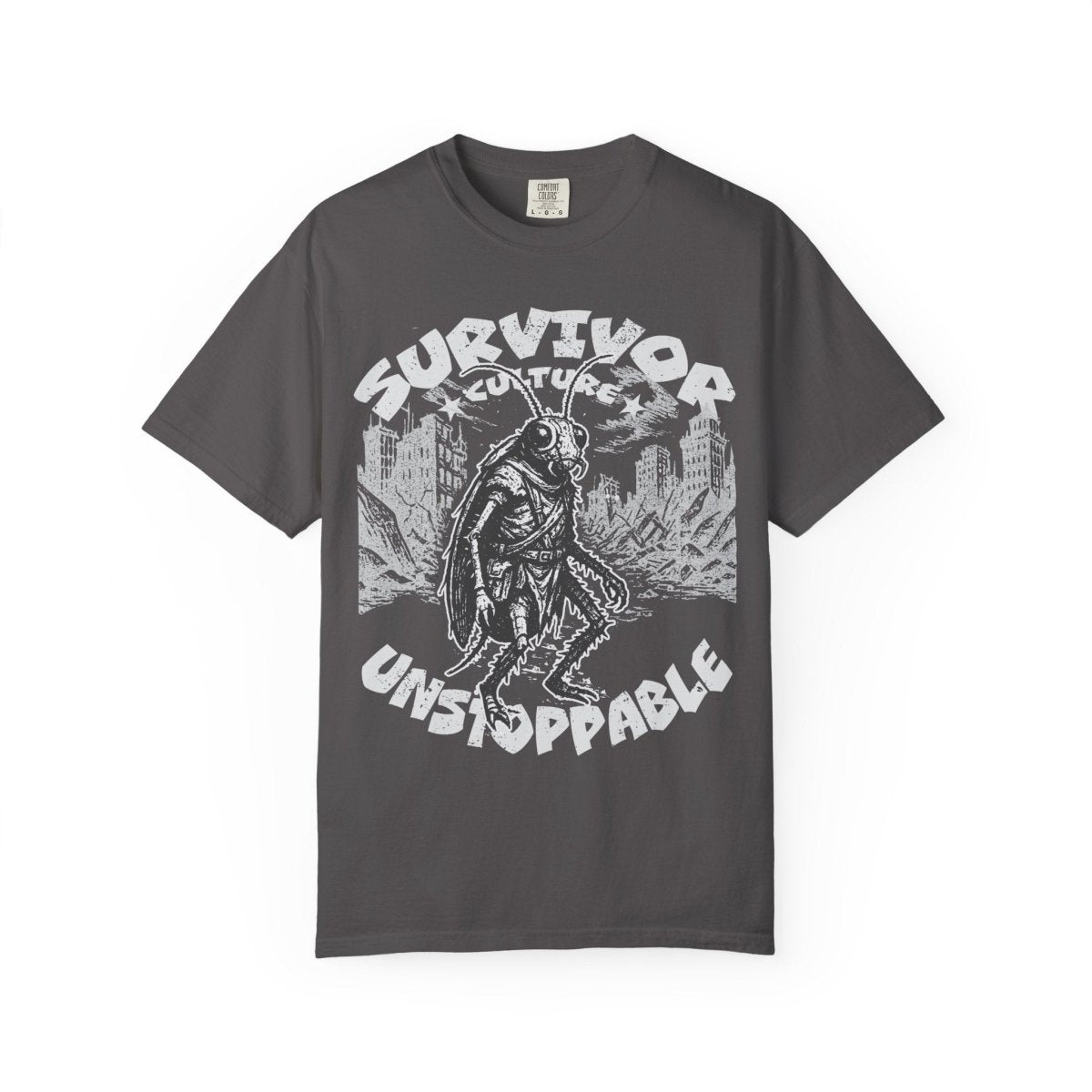 Survivor Culture Unstoppable Comfort Colors Relaxed Fit Softy Tee, Roach Respect