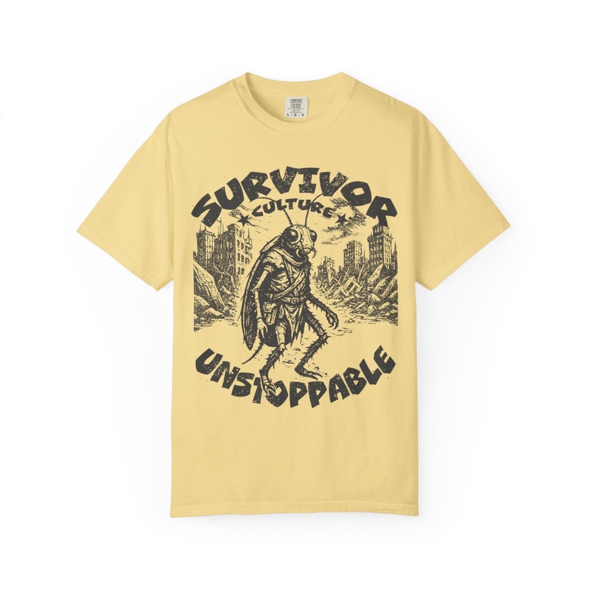 Survivor Culture Unstoppable Comfort Colors Relaxed Fit Softy Tee, Roach Respect