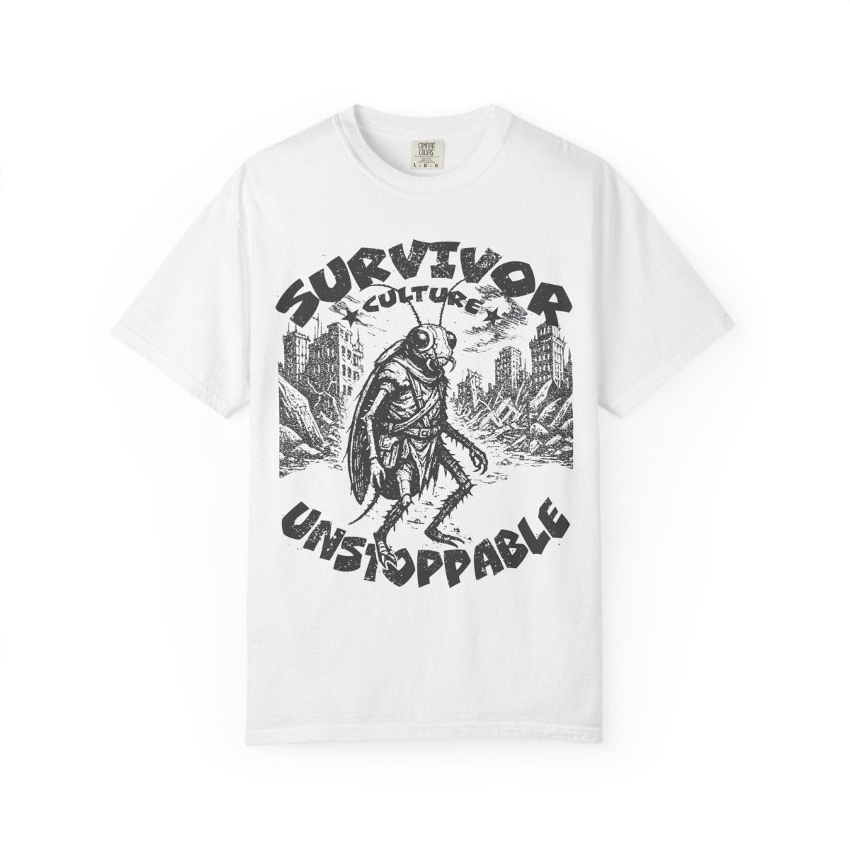 Survivor Culture Unstoppable Comfort Colors Relaxed Fit Softy Tee, Roach Respect