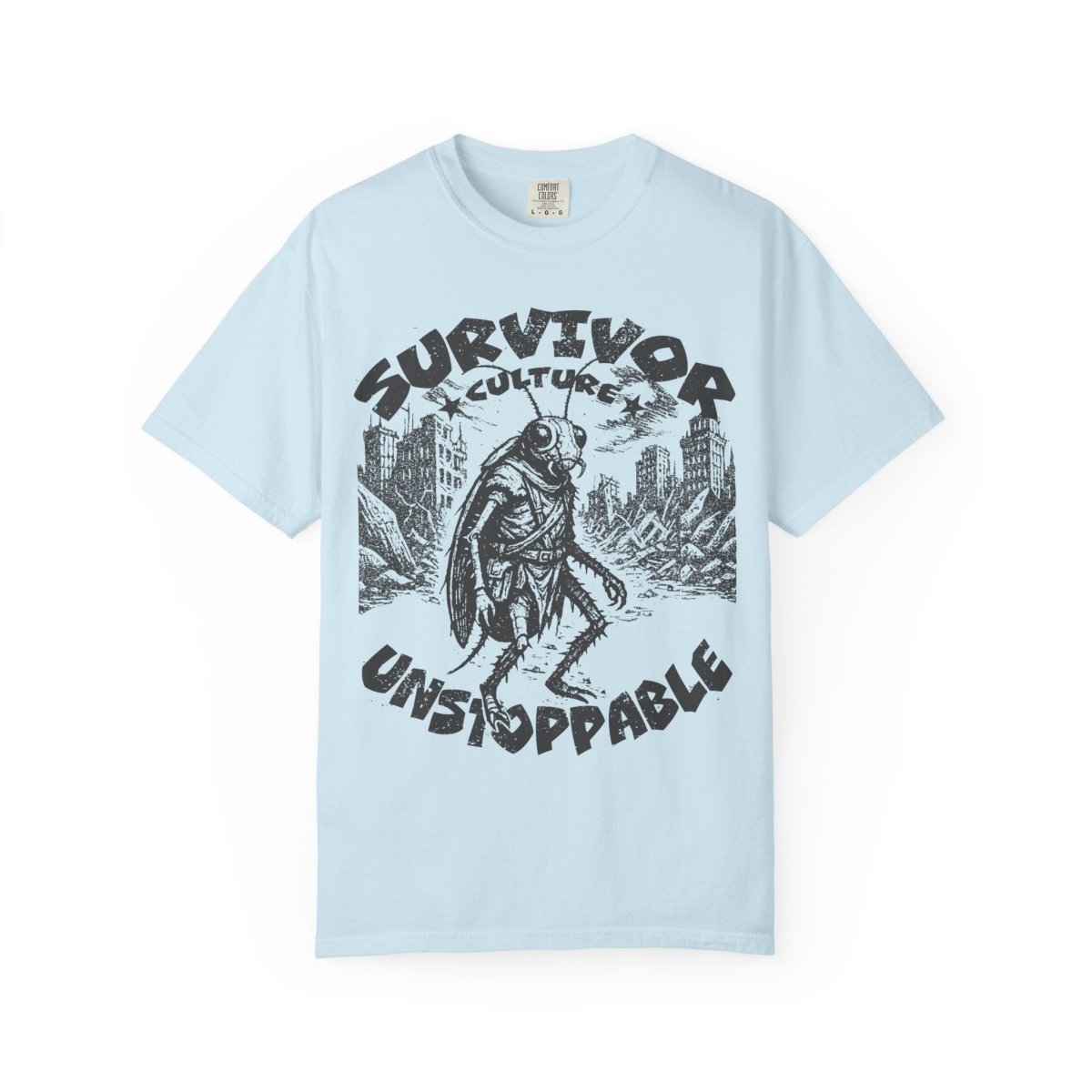 Survivor Culture Unstoppable Comfort Colors Relaxed Fit Softy Tee, Roach Respect