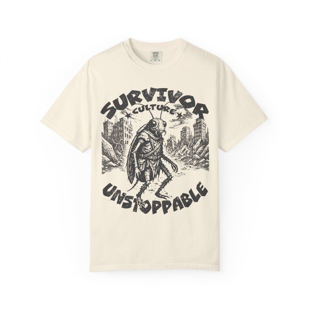 Survivor Culture Unstoppable Comfort Colors Relaxed Fit Softy Tee, Roach Respect