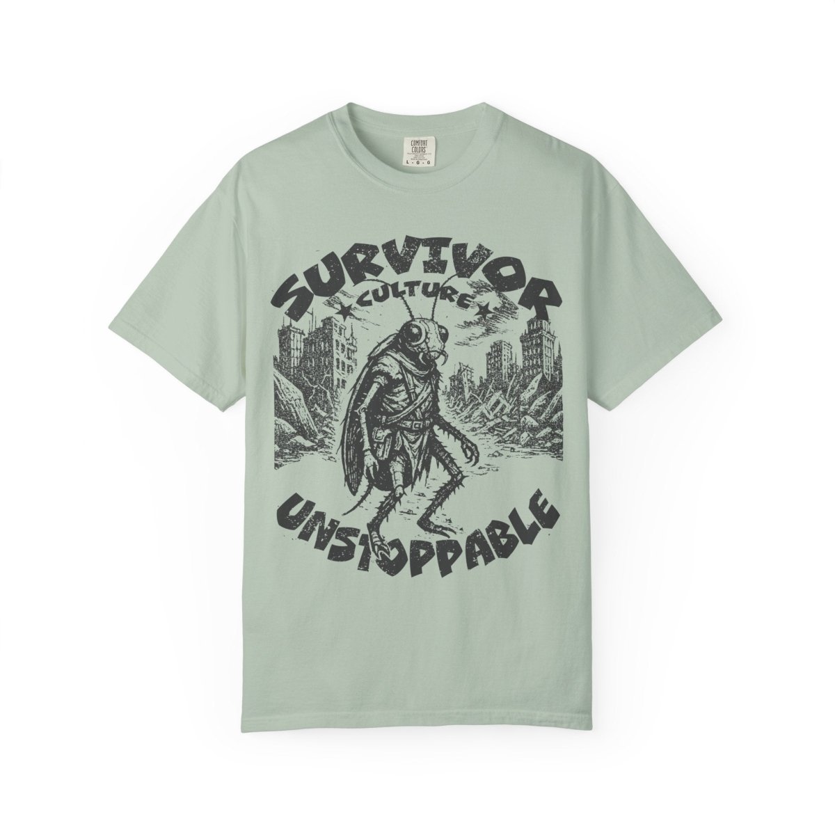 Survivor Culture Unstoppable Comfort Colors Relaxed Fit Softy Tee, Roach Respect