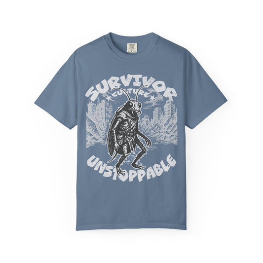 Survivor Culture Unstoppable Comfort Colors Relaxed Fit Softy Tee, Roach Respect