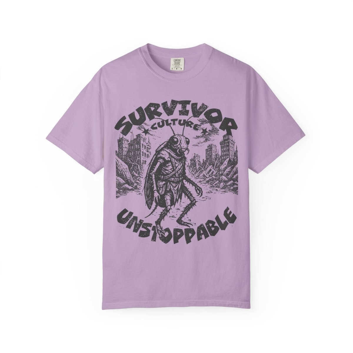 Survivor Culture Unstoppable Comfort Colors Relaxed Fit Softy Tee, Roach Respect