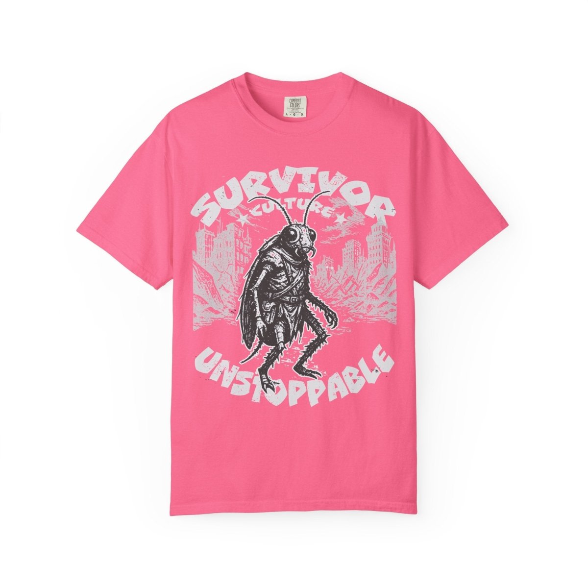 Survivor Culture Unstoppable Comfort Colors Relaxed Fit Softy Tee, Roach Respect