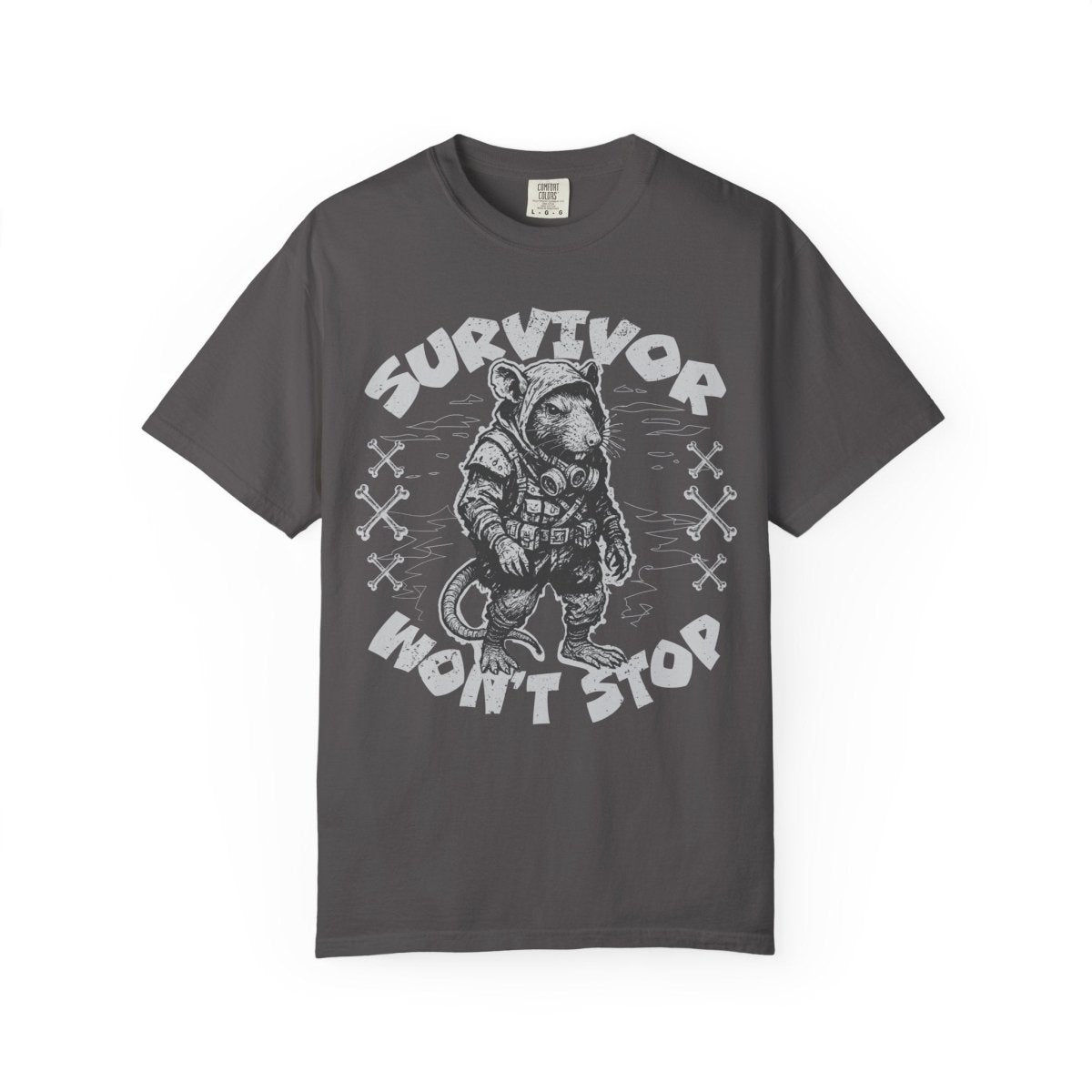 Survivor Won't Stop Comfort Colors Relaxed Fit Softy Tee Rat