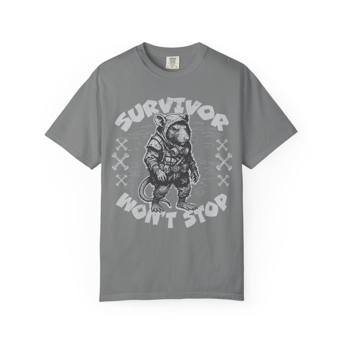 Survivor Won't Stop Comfort Colors Relaxed Fit Softy Tee Rat