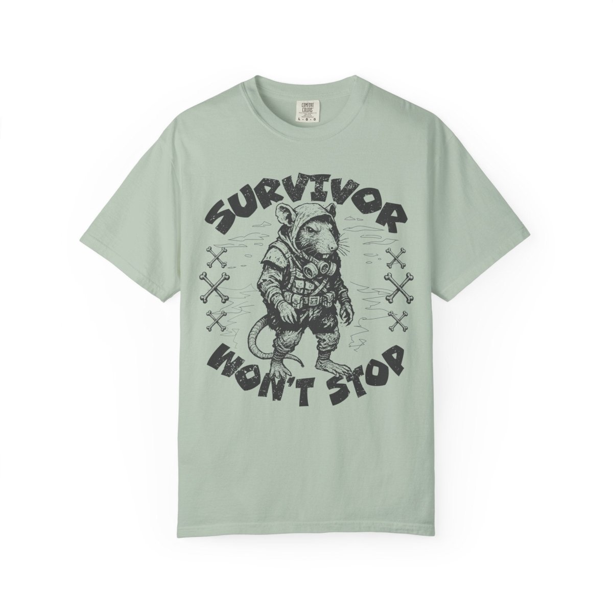Survivor Won't Stop Comfort Colors Relaxed Fit Softy Tee Rat