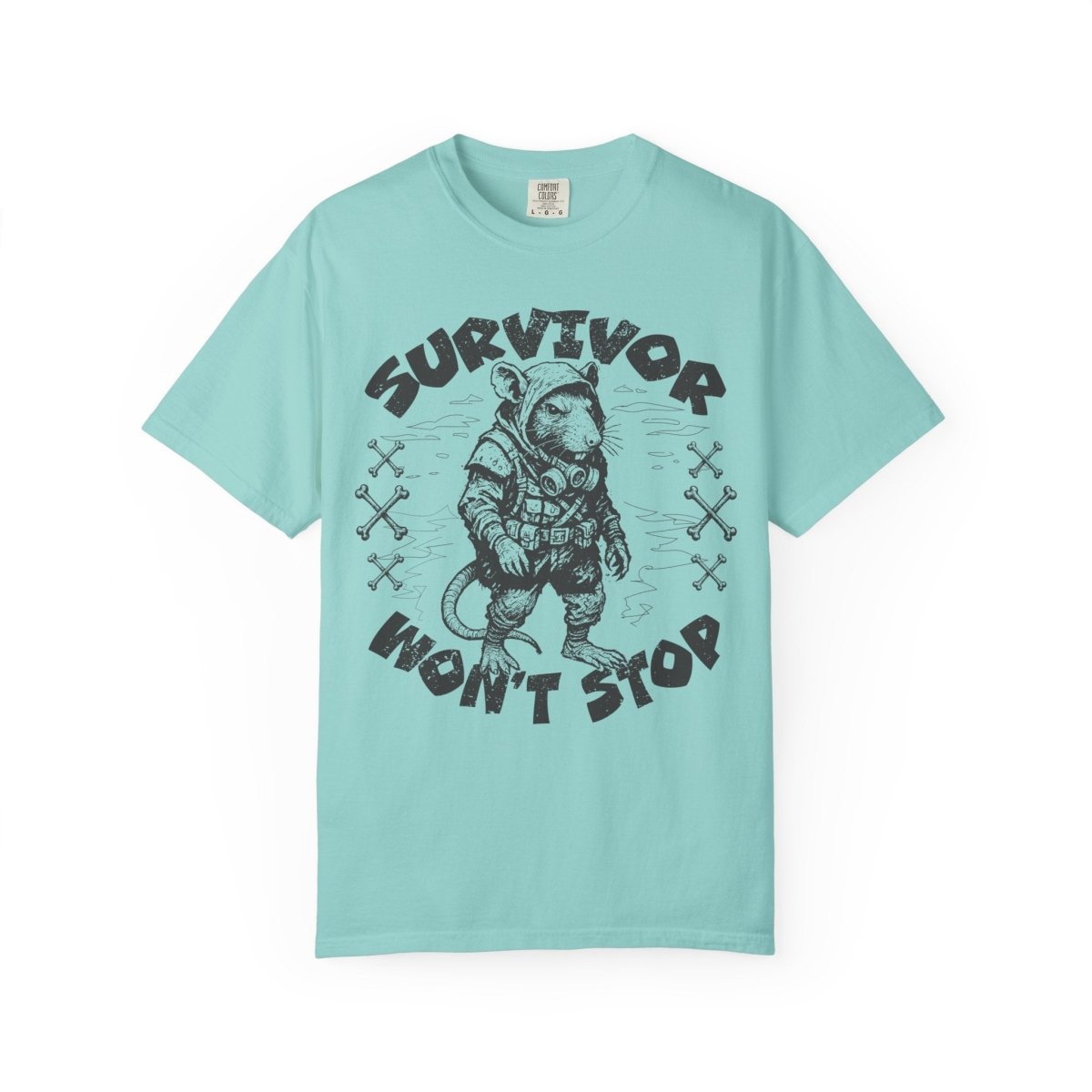 Survivor Won't Stop Comfort Colors Relaxed Fit Softy Tee Rat