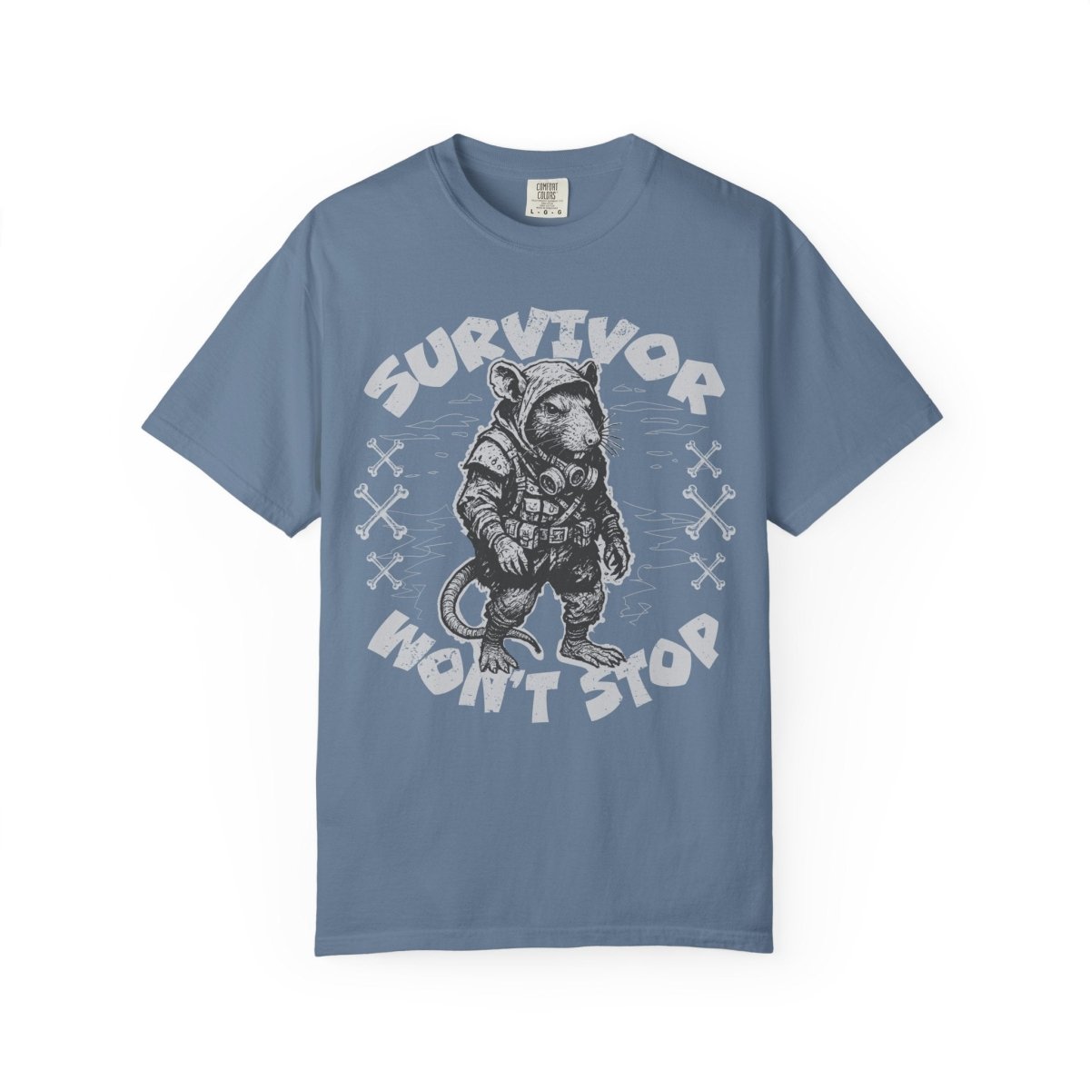 Survivor Won't Stop Comfort Colors Relaxed Fit Softy Tee Rat