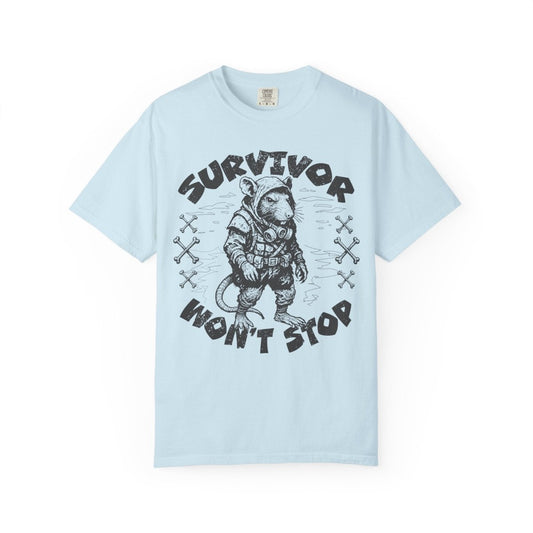 Survivor Won't Stop Comfort Colors Relaxed Fit Softy Tee Rat
