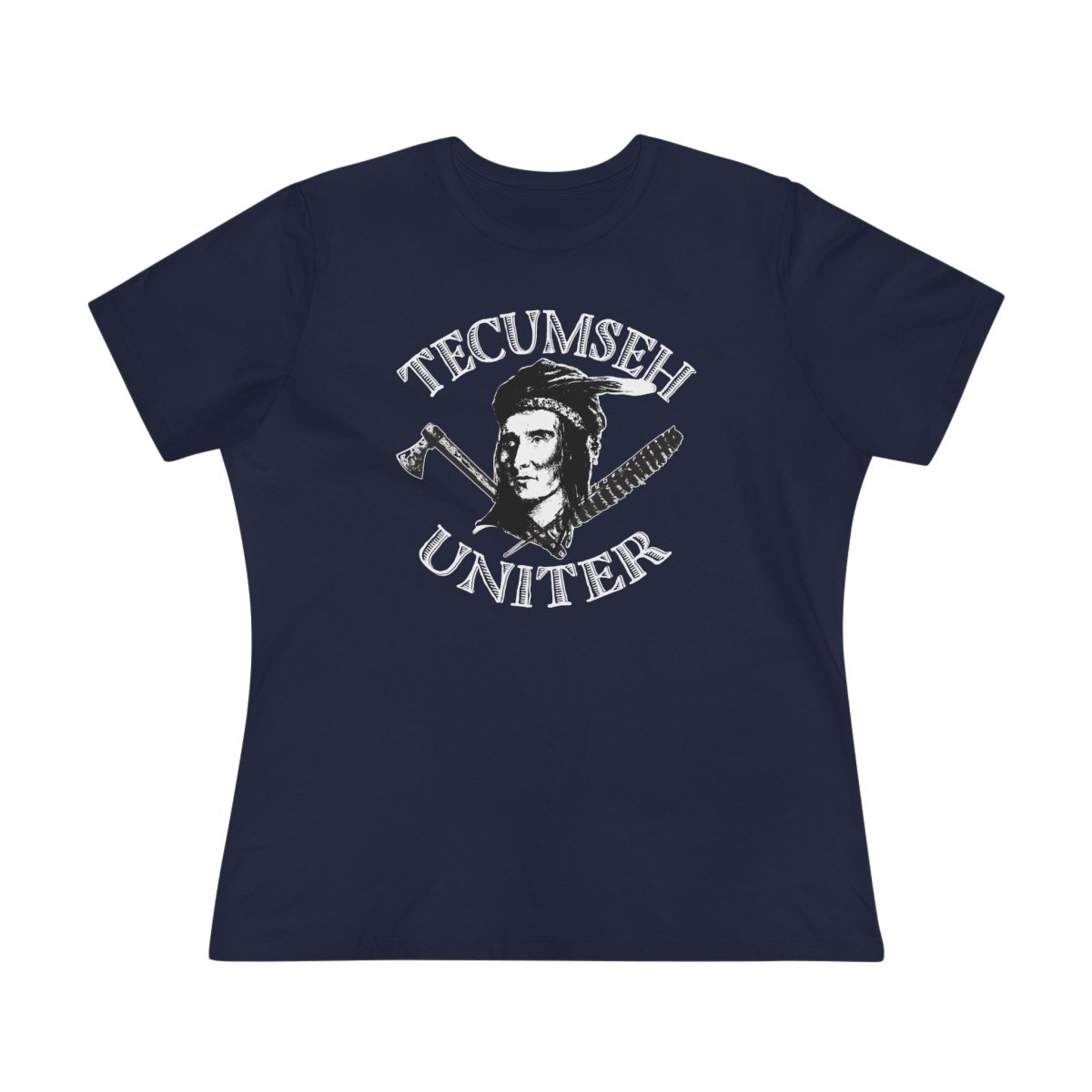 Tecumseh Women's Premium Relaxed Fit T-Shirt, Inspire Unity in Strength and Mercy, Warrior