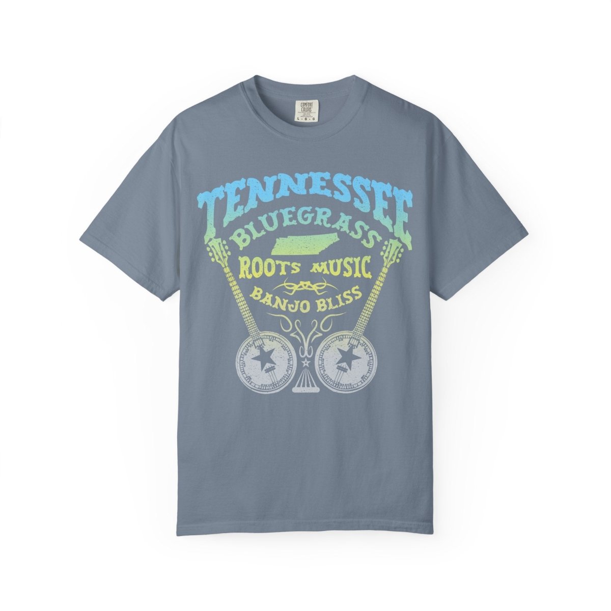 Tennessee Bluegrass Roots Music Comfort Colors Relaxed Fit Tee, Banjos, Country Music Inspiration