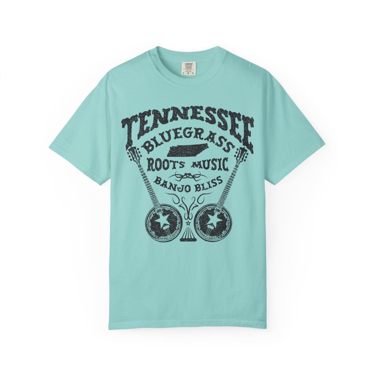 Tennessee Bluegrass Roots Music Comfort Colors Relaxed Fit Tee, Banjos, Country Music Inspiration