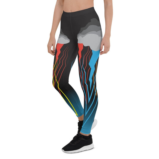 Thunderstruck Premium Leggings, life surprise silver lining