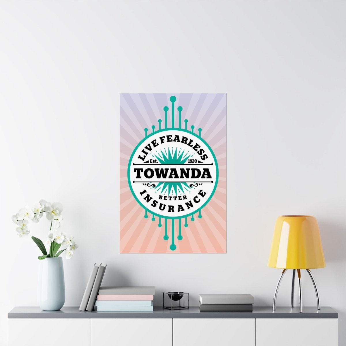 Towanda Live Fearless Premium Wall Art Print, Fried Green Tomatoes, Brave Girl Power, Strong Woman, Friend Gift, Southern