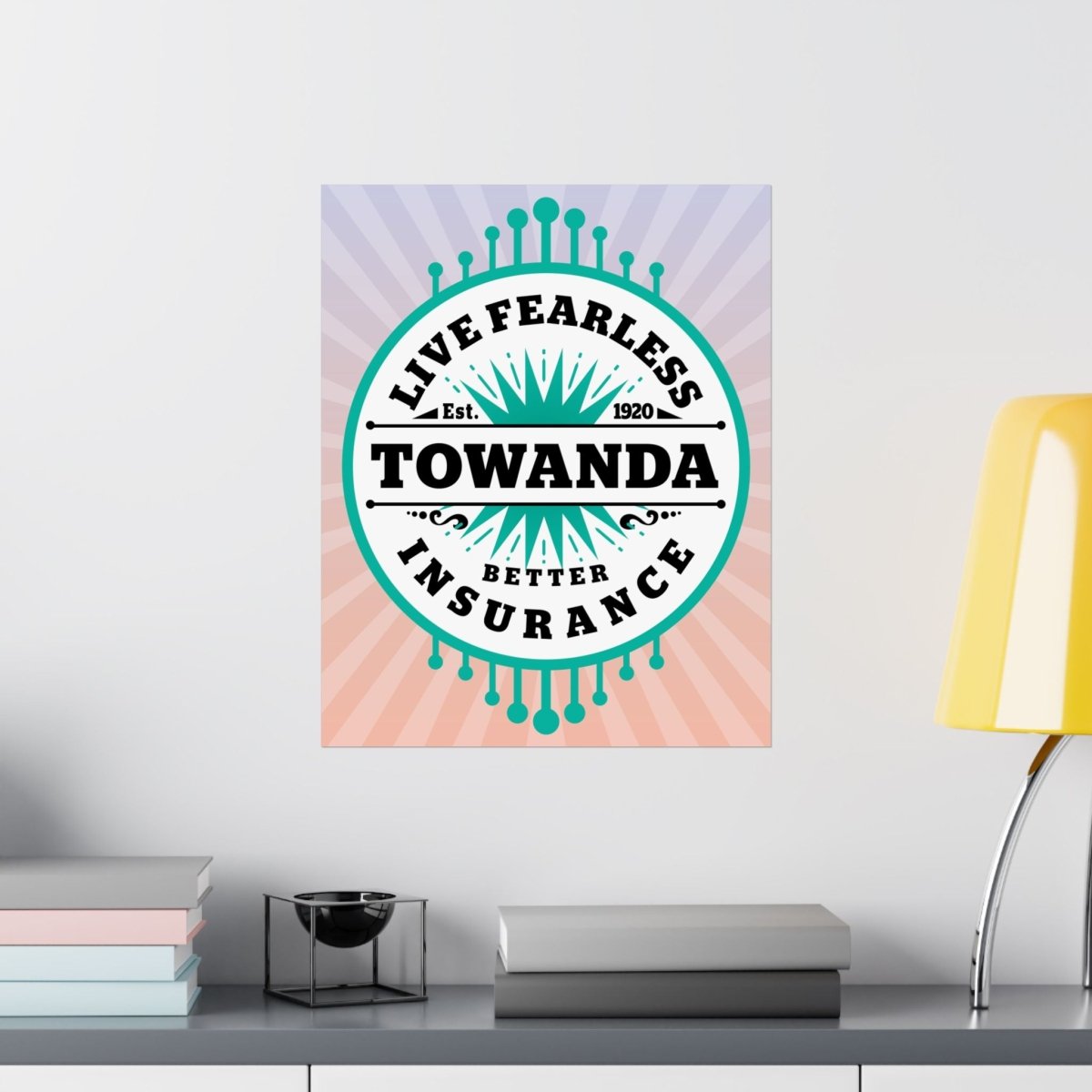 Towanda Live Fearless Premium Wall Art Print, Fried Green Tomatoes, Brave Girl Power, Strong Woman, Friend Gift, Southern