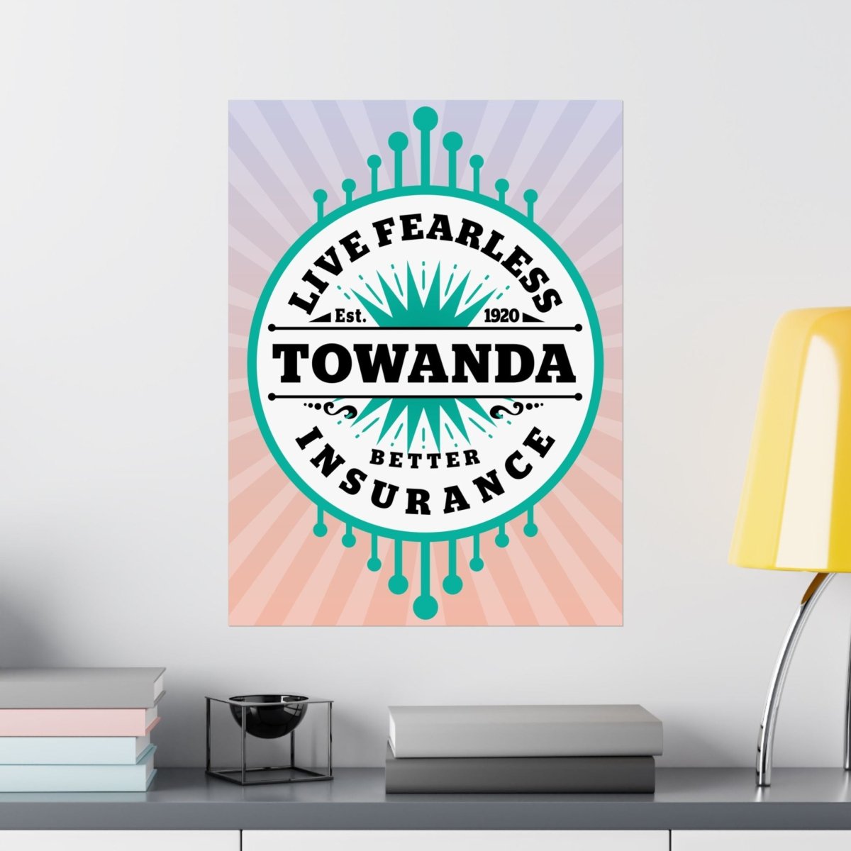 Towanda Live Fearless Premium Wall Art Print, Fried Green Tomatoes, Brave Girl Power, Strong Woman, Friend Gift, Southern