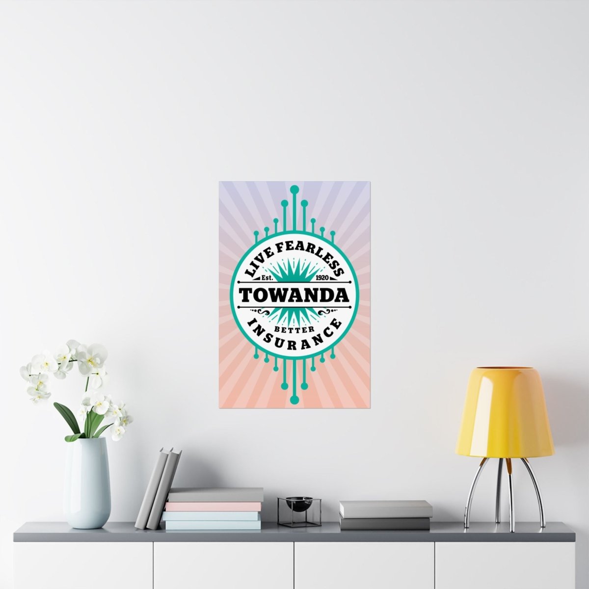 Towanda Live Fearless Premium Wall Art Print, Fried Green Tomatoes, Brave Girl Power, Strong Woman, Friend Gift, Southern