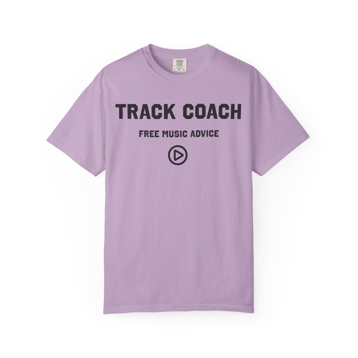 Track Coach Free Music Advice Funny Comfort Colors Relaxed Fit Soft Tee