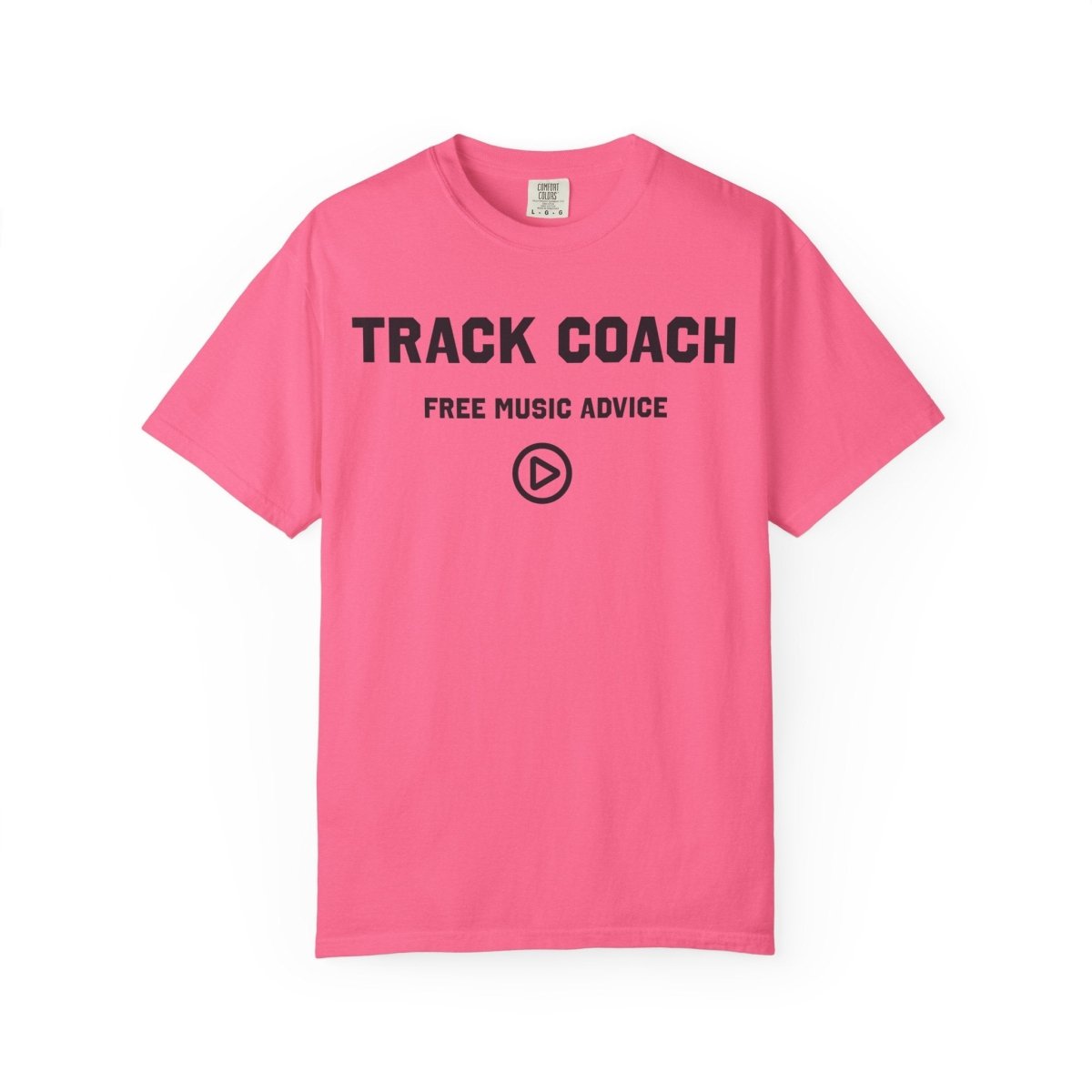 Track Coach Free Music Advice Funny Comfort Colors Relaxed Fit Soft Tee