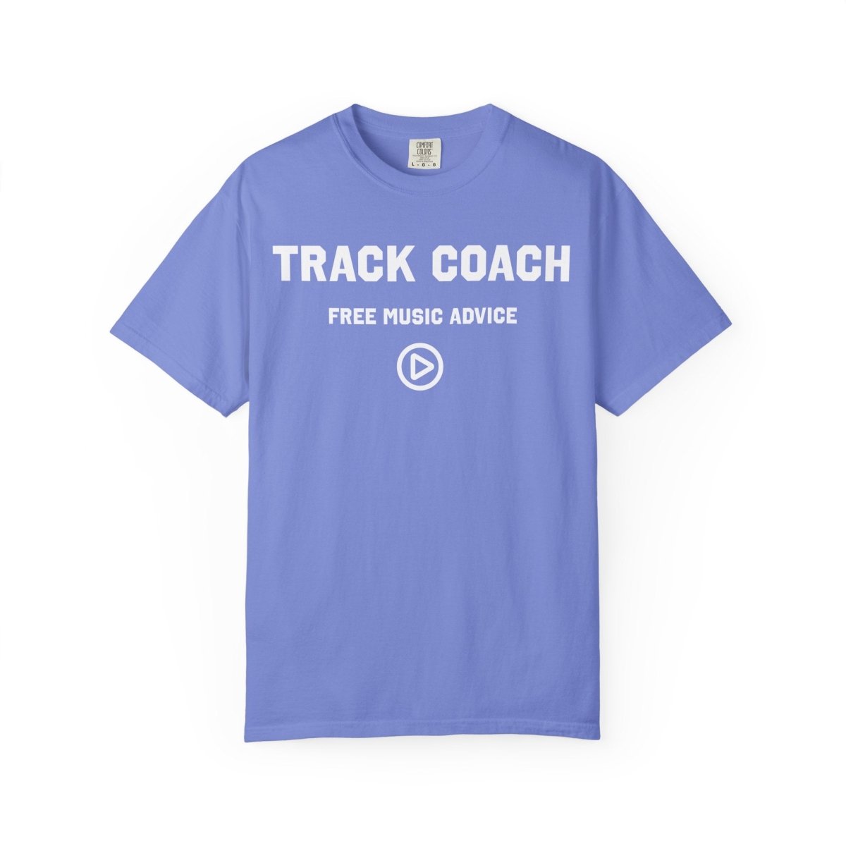 Track Coach Free Music Advice Funny Comfort Colors Relaxed Fit Soft Tee