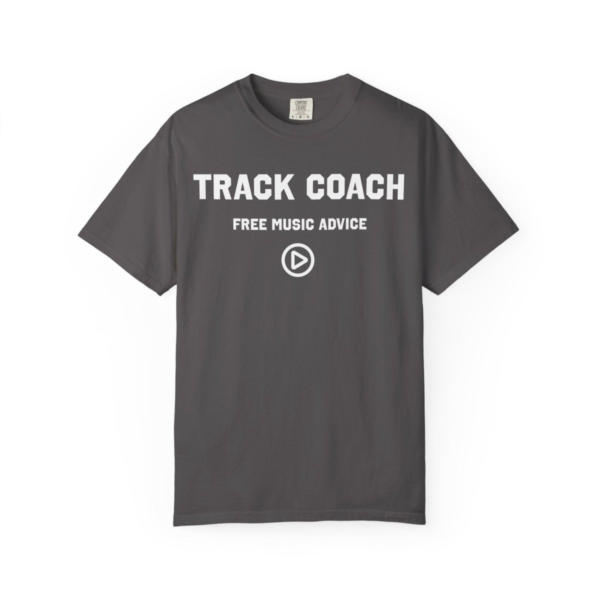 Track Coach Free Music Advice Funny Comfort Colors Relaxed Fit Soft Tee