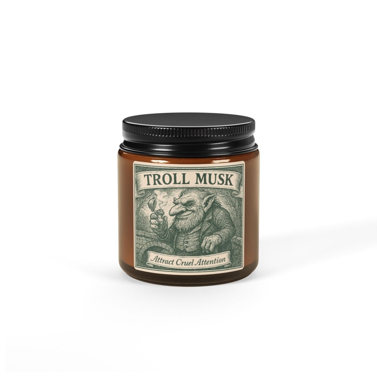 Troll Musk Swamp Online Influencer Gift Soy Candle, Luxury Scents or Unscented, Gossip