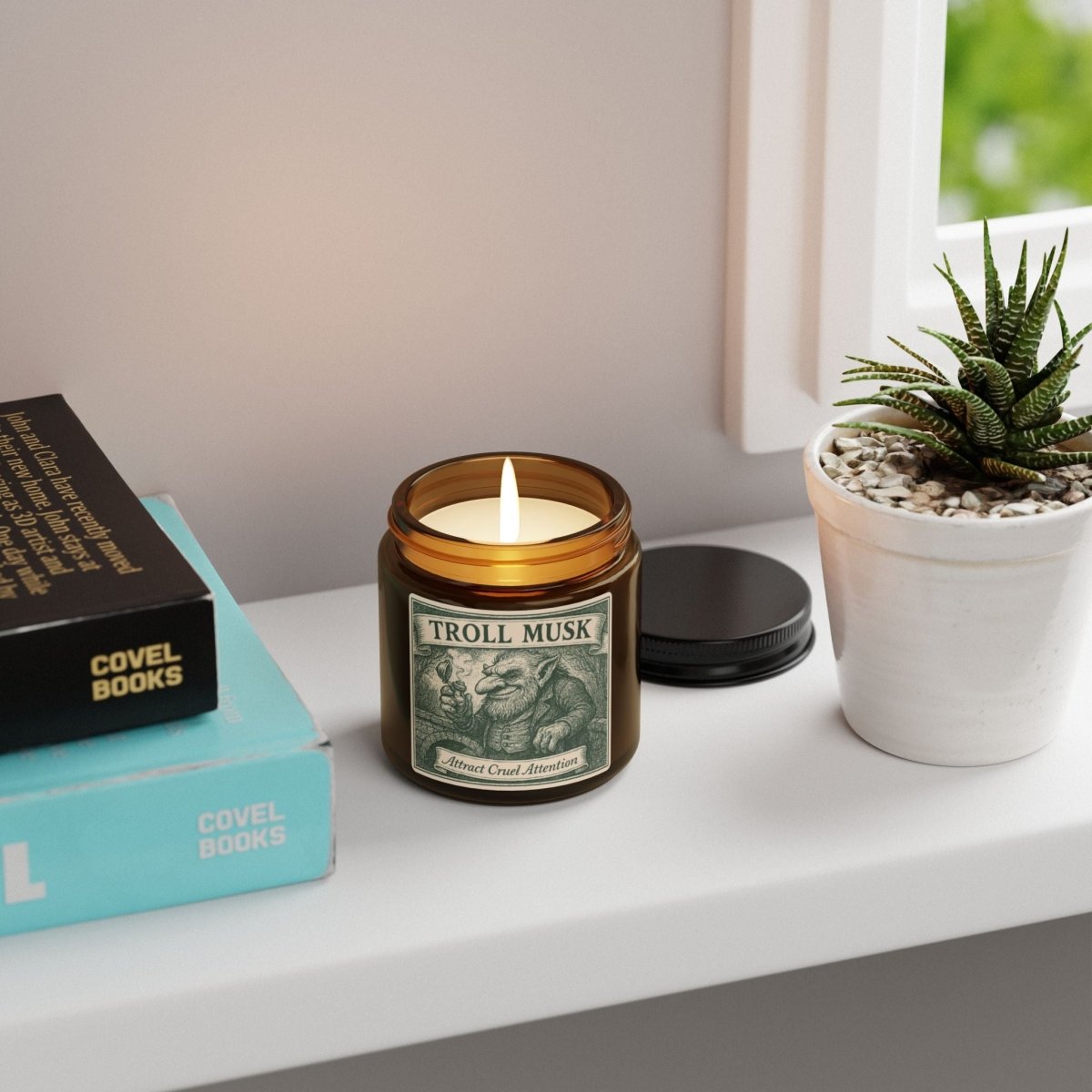 Troll Musk Swamp Online Influencer Gift Soy Candle, Luxury Scents or Unscented, Gossip