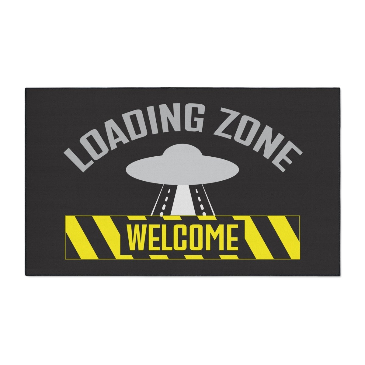 UFO Loading Zone Door Mat, Floor Mat, Welcome, Heavy Duty, Funny