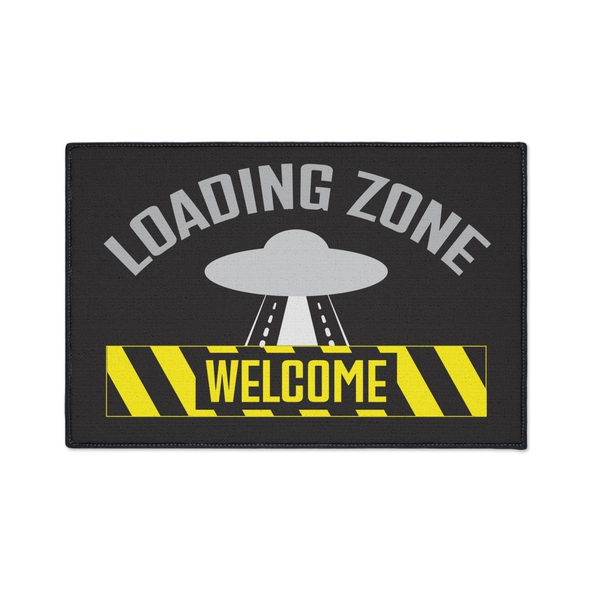 UFO Loading Zone Door Mat, Floor Mat, Welcome, Heavy Duty, Funny
