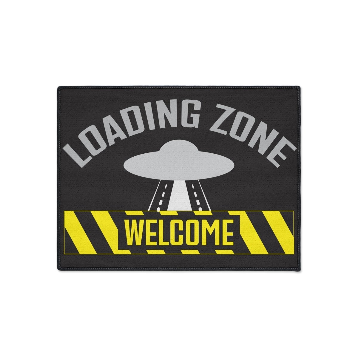 UFO Loading Zone Door Mat, Floor Mat, Welcome, Heavy Duty, Funny