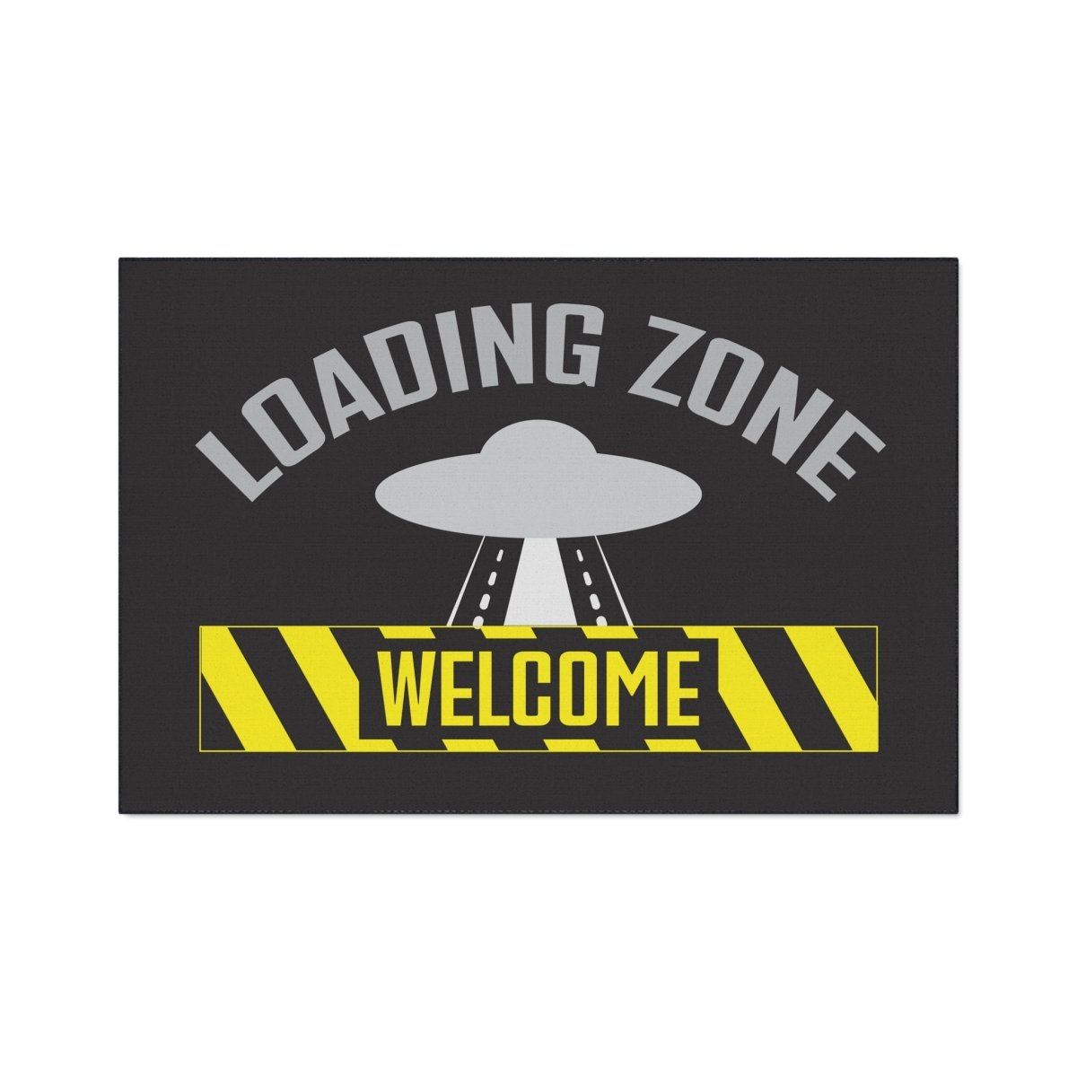 UFO Loading Zone Door Mat, Floor Mat, Welcome, Heavy Duty, Funny