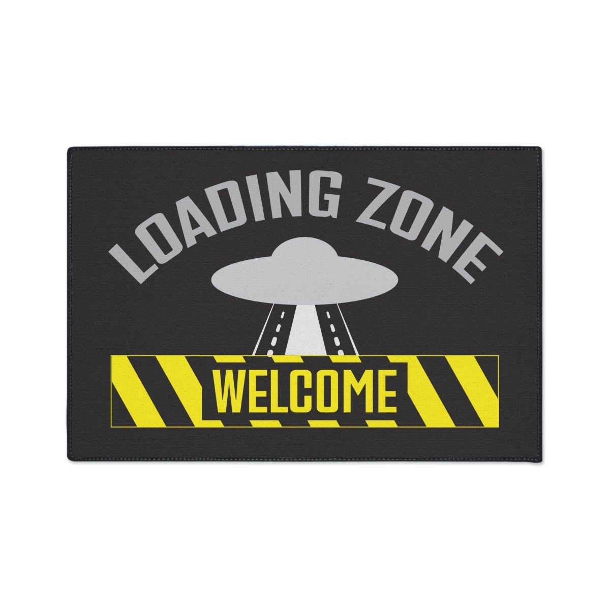 UFO Loading Zone Door Mat, Floor Mat, Welcome, Heavy Duty, Funny