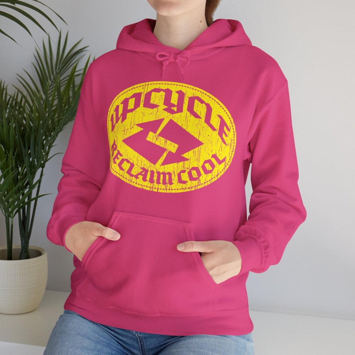 Upcycle, Reclaim Cool Fleece Hoodie, Repurpose, Creative Gift