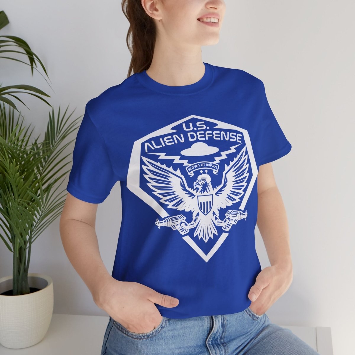 U.S. Alien Defense Official Logo Premium T-Shirt Military Gift