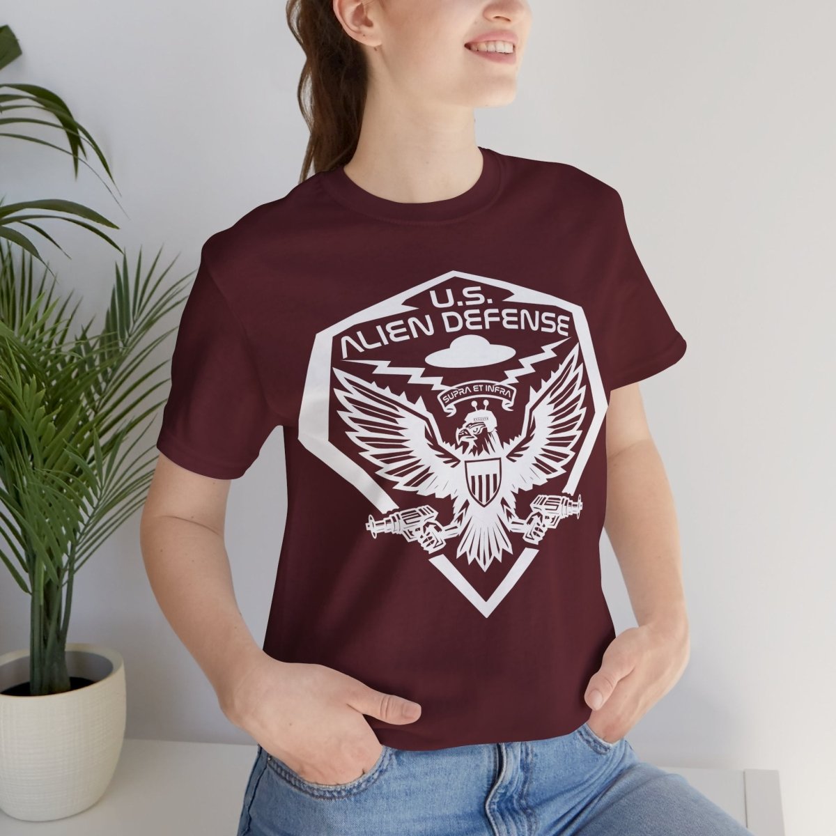 U.S. Alien Defense Official Logo Premium T-Shirt Military Gift
